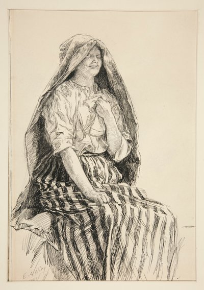 Jaquenetta, da Atto I, Scena ii, Amore da Edwin Austin Abbey