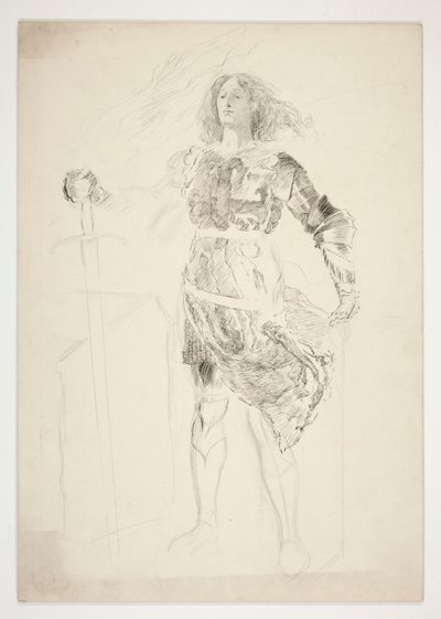 La Pucelle (studio per .1181) - Atto III, Scena II, Re Enrico VI (Parte I) da Edwin Austin Abbey