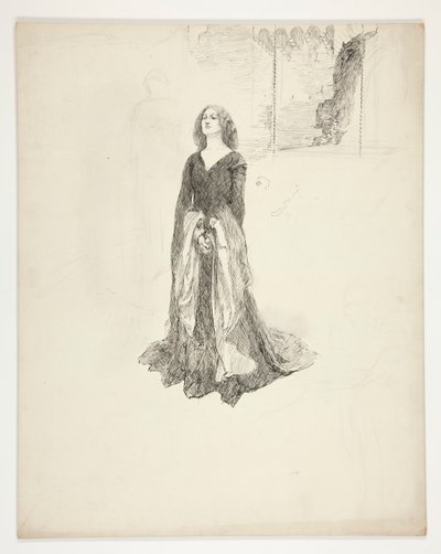 Signora con le mani giunte, da Re Riccardo II da Edwin Austin Abbey