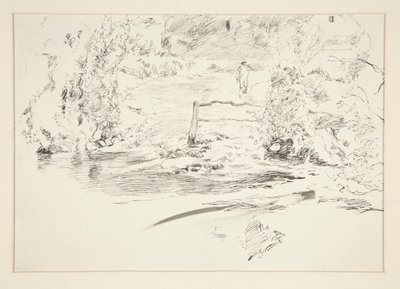 Paesaggio con figura da Edwin Austin Abbey