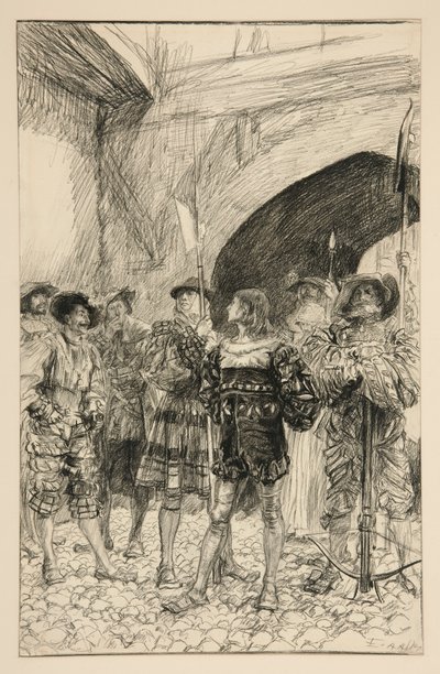 Lucio e Claudio - Atto I, Scena III, Misura per Misura da Edwin Austin Abbey