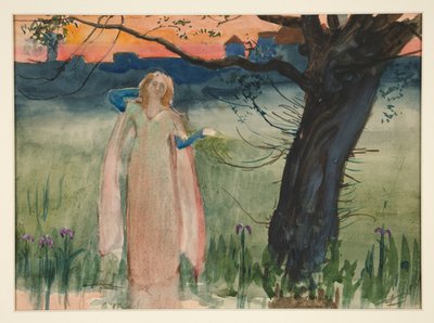 Ofelia presso il ruscello - Atto IV, Scena VII, Amleto da Edwin Austin Abbey