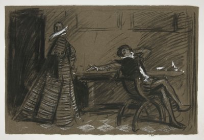 Petruchio scherza con Katharina - Atto II, Scena I, La bisbetica domata da Edwin Austin Abbey