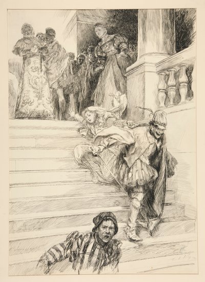 Petruchio porta via la sua sposa, dall