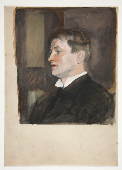 Ritratto di un giovane uomo (soggetto non identificato) da Edwin Austin Abbey