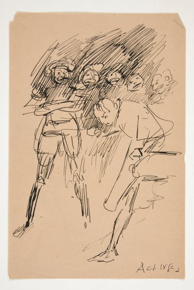 Schizzo preliminare per Atto IV, Scena III da Edwin Austin Abbey
