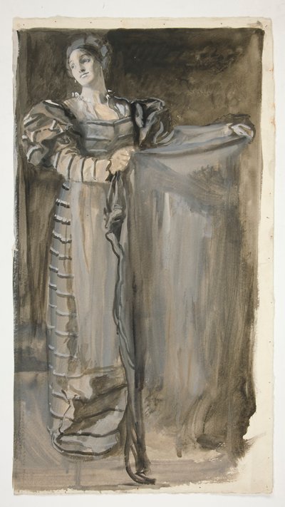Studio preliminare per Otello (?) da Edwin Austin Abbey