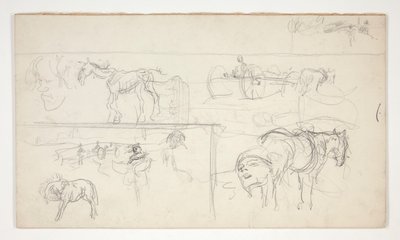 Foglio di schizzi da Edwin Austin Abbey