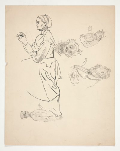 Foglio di studi da Edwin Austin Abbey