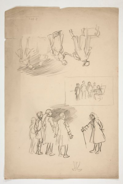 Foglio di studi da Edwin Austin Abbey