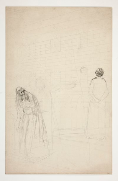 Shylock sul ponte - Atto I, Il mercante di Venezia da Edwin Austin Abbey