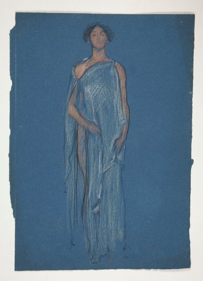 Schizzo di una Donna - Studio di Costume per una Commedia? da Edwin Austin Abbey