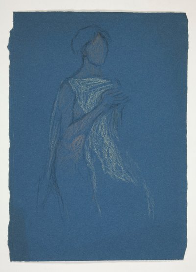 Schizzo di una donna - studio di costume per una commedia? da Edwin Austin Abbey