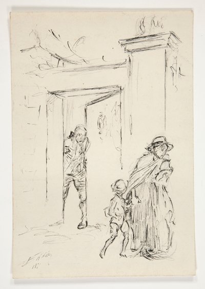 Studio per .1208 - illustrazione per Oliver Goldsmith da Edwin Austin Abbey