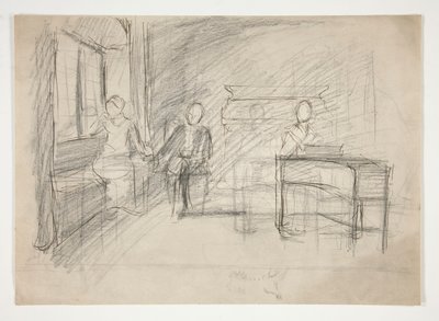Studio per Una Vecchia Canzone da Edwin Austin Abbey