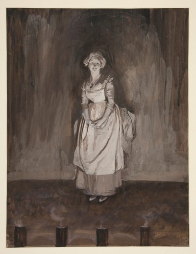 Studio per Epilogo, illustrazione per Oliver Goldsmith da Edwin Austin Abbey