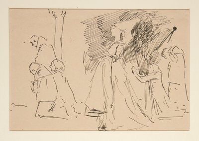 Studio per Sacerdote e la Grande Dama da Edwin Austin Abbey