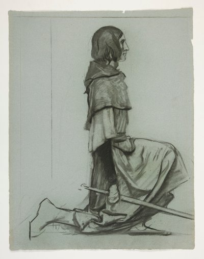 Studio per La chiave del castello, da La ricerca del Santo Graal (una serie di quindici dipinti per la Biblioteca Pubblica di Boston, completata nel 1901) da Edwin Austin Abbey