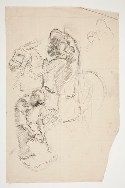 Studio per La Ricerca del Santo Graal (serie di quindici dipinti per la Biblioteca Pubblica di Boston, completata nel 1901) da Edwin Austin Abbey