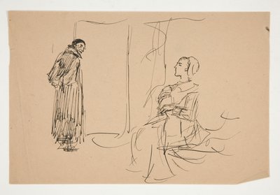 Studio per La lettera scarlatta da Edwin Austin Abbey