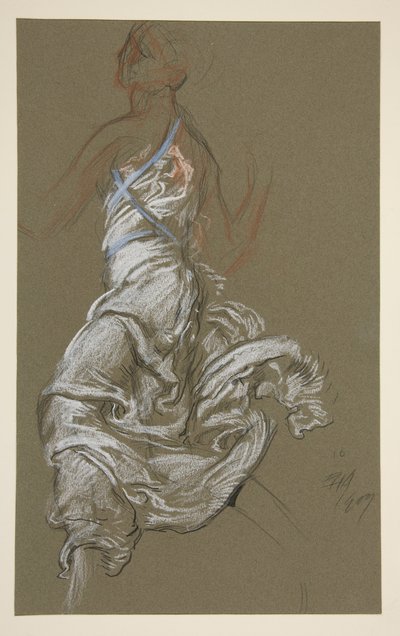 Studio per figura delle 10 del mattino da Edwin Austin Abbey