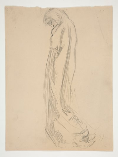 Studio per figura delle 22:00 da Edwin Austin Abbey