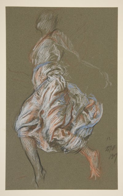 Studio per figura delle 11 am in da Edwin Austin Abbey