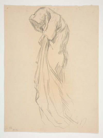 Studio per figura di mezzanotte da Edwin Austin Abbey