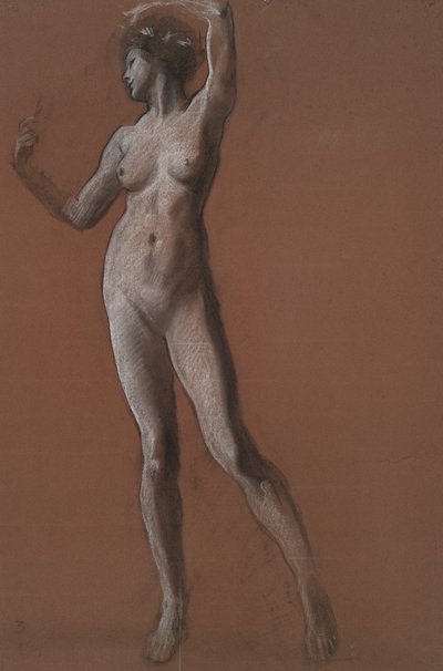 Studio per figura delle 3 pm da Edwin Austin Abbey