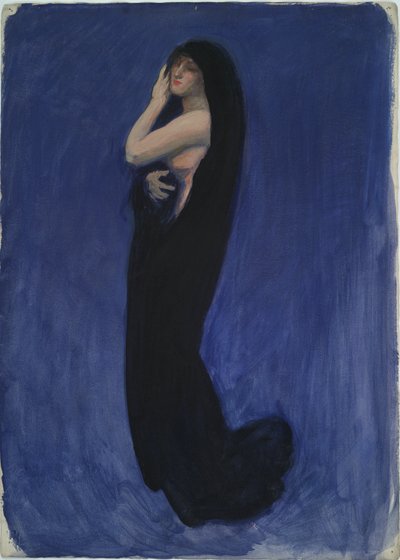 Studio per figura delle 4 am da Edwin Austin Abbey