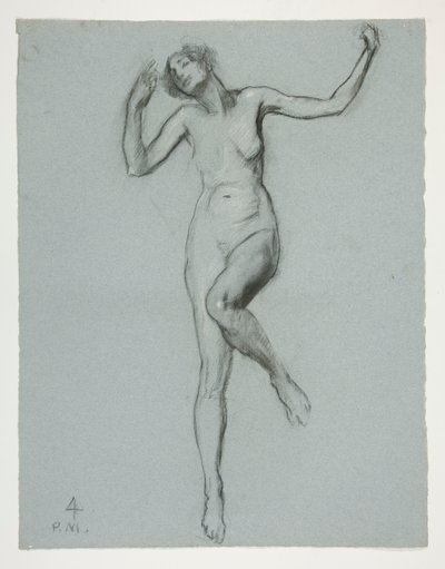 Studio per figura delle 4 pm in da Edwin Austin Abbey