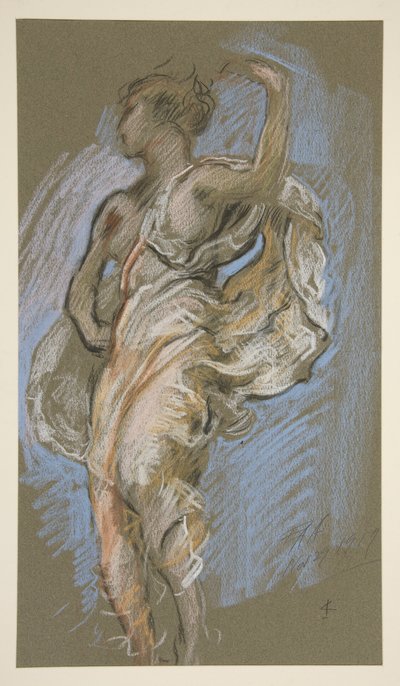 Studio per figura delle 4 pm in da Edwin Austin Abbey