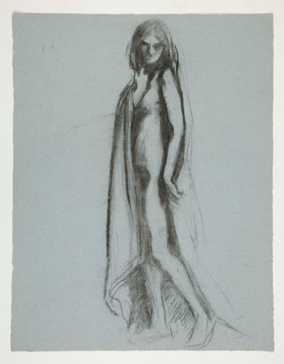 Studio per figura delle 19:00 in da Edwin Austin Abbey