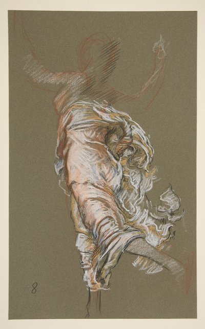 Studio per figura delle 8 del mattino da Edwin Austin Abbey