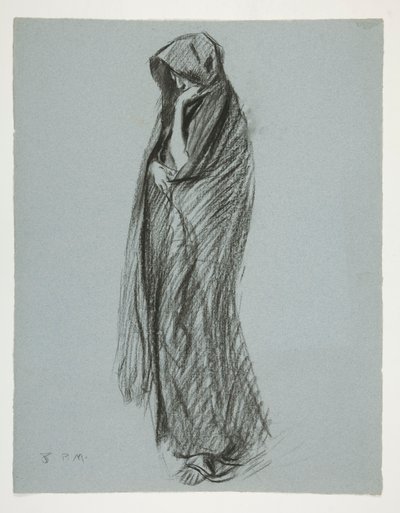 Studio per figura delle 8 pm da Edwin Austin Abbey