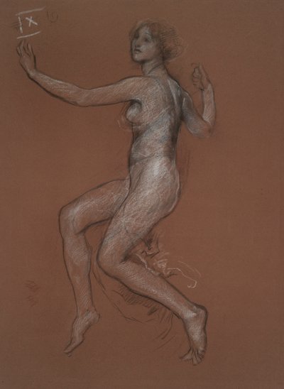 Studio per figura delle 9 del mattino da Edwin Austin Abbey