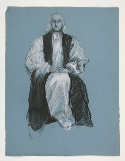 Studio per la figura del vescovo William White da Edwin Austin Abbey