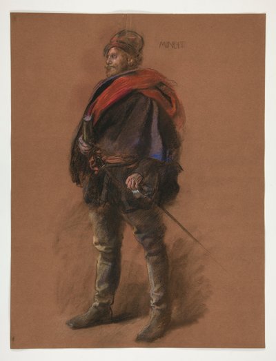 Studio per la figura del capitano Peter Minuit in da Edwin Austin Abbey