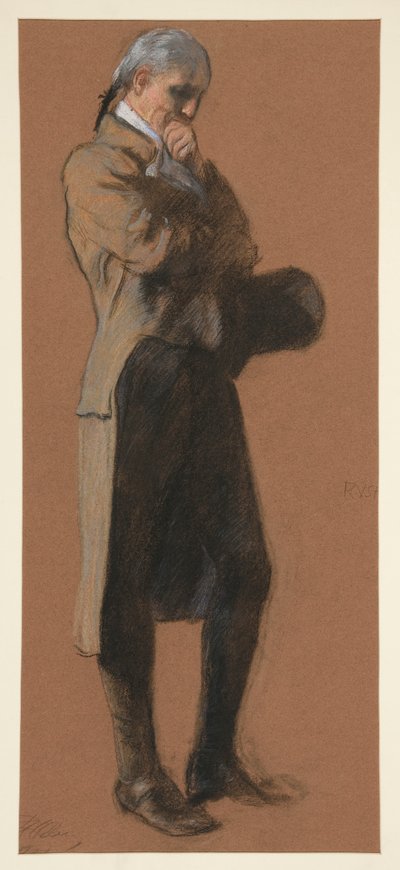 Studio per figura del Dr. Benjamin Rush da Edwin Austin Abbey