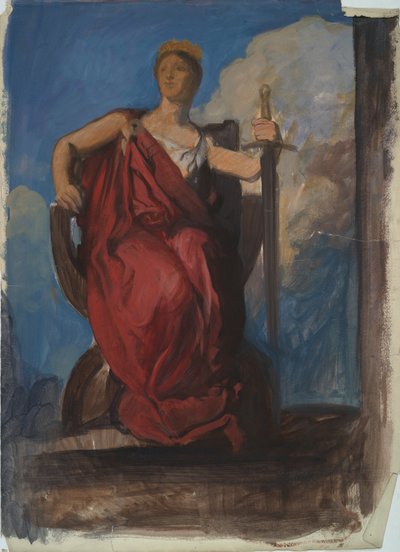 Studio per la figura del Genio della Pennsylvania da Edwin Austin Abbey