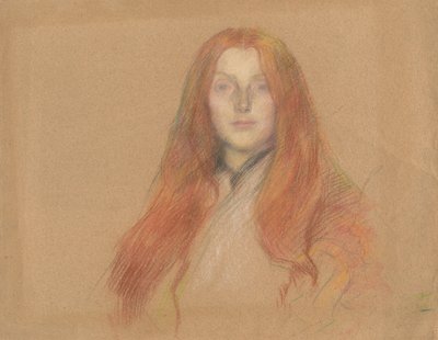 Studio per la testa di Ofelia da Edwin Austin Abbey