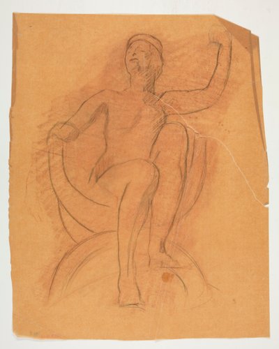 Studio per la figura del Genio dello Stato da Edwin Austin Abbey