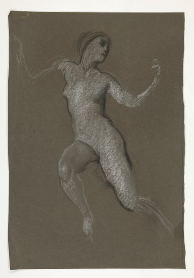 Studio per la figura delle 12 di mezzogiorno in da Edwin Austin Abbey