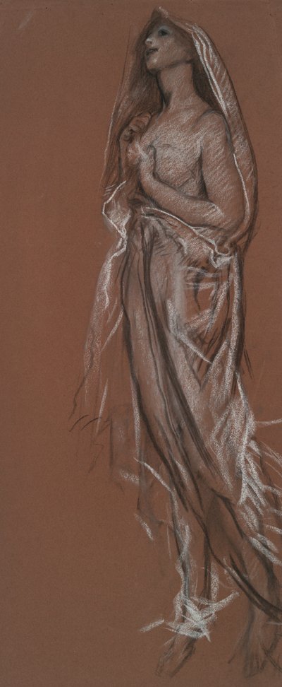 Studio per la figura delle 4 am(?) da Edwin Austin Abbey
