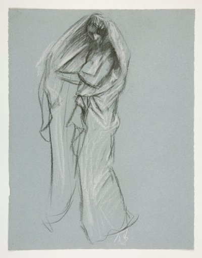 Studio per la figura delle 4 am(?) in da Edwin Austin Abbey