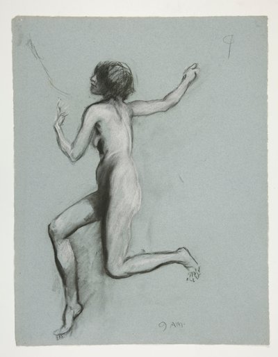 Studio per la figura delle 9 del mattino in da Edwin Austin Abbey
