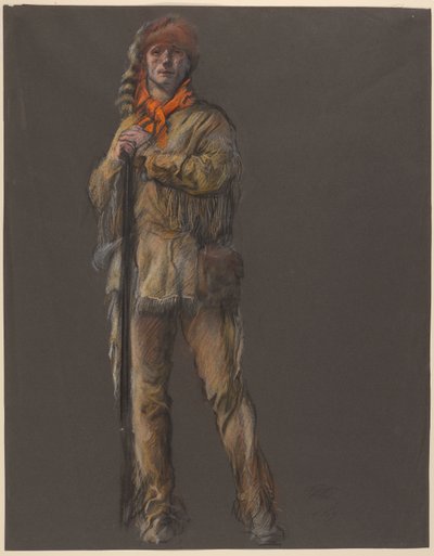Studio per la figura di Daniel Boone da Edwin Austin Abbey