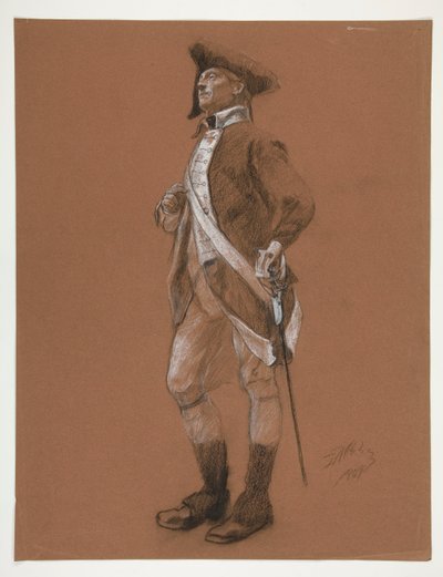 Studio per la figura del generale Anthony Wayne da Edwin Austin Abbey