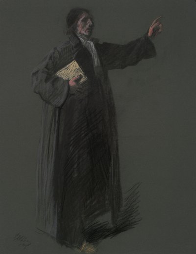 Studio per la figura di Johann Kelpius da Edwin Austin Abbey