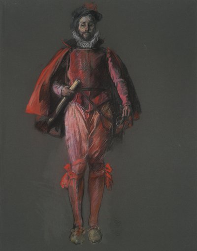 Studio per la figura di Sir Walter Raleigh da Edwin Austin Abbey